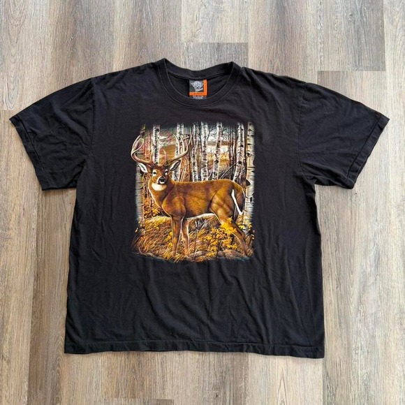 Other - Vintage Rock Eagle Deer T-Shirt (Size 2XL)